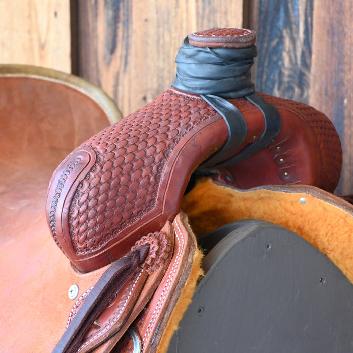 16" USED TESKEY'S STRIP DOWN RANCH SADDLE