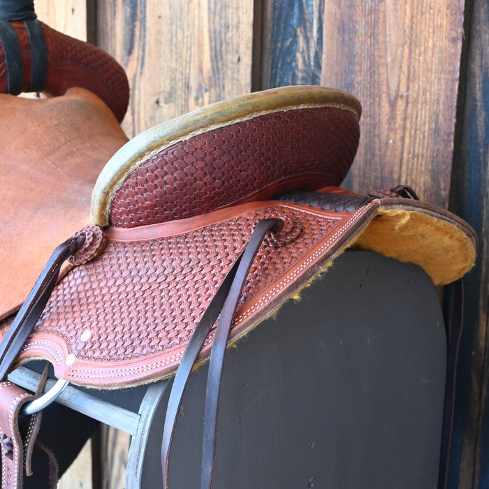 16" USED TESKEY'S STRIP DOWN RANCH SADDLE