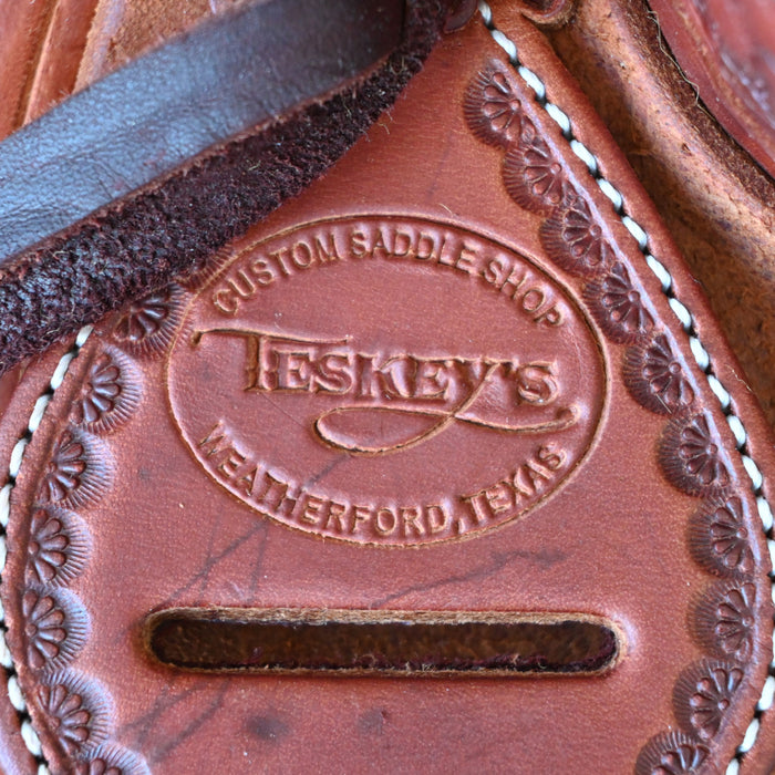16" USED TESKEY'S STRIP DOWN RANCH SADDLE