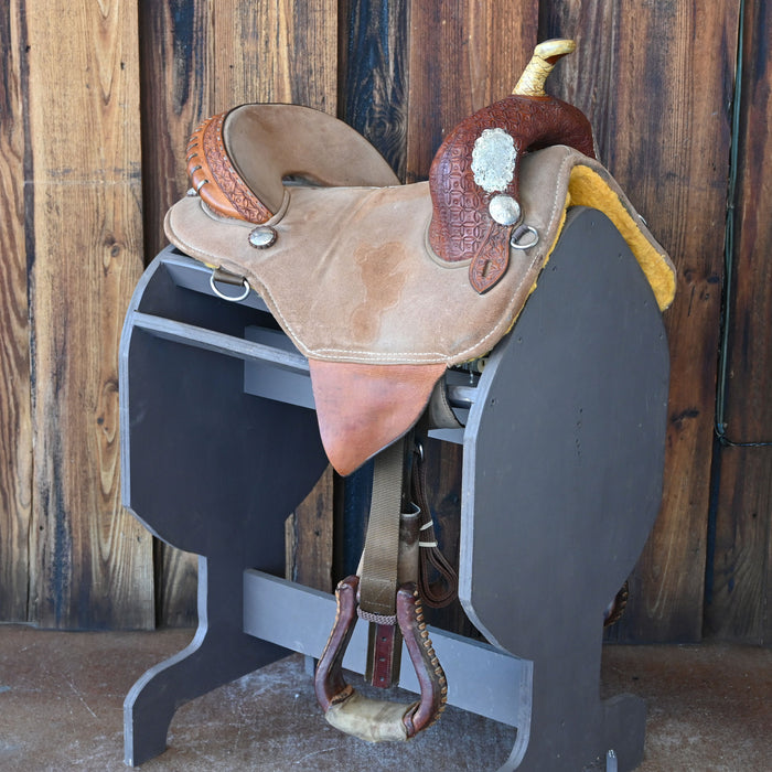 15" USED GENUINE SPORT TREELESS BARREL SADDLE