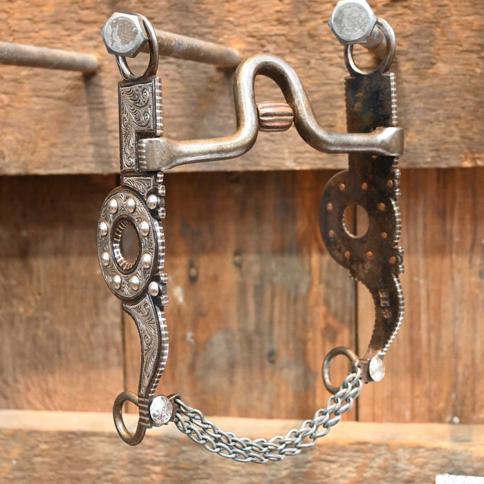 EG* Silver Engraved Port /Cricket Bit