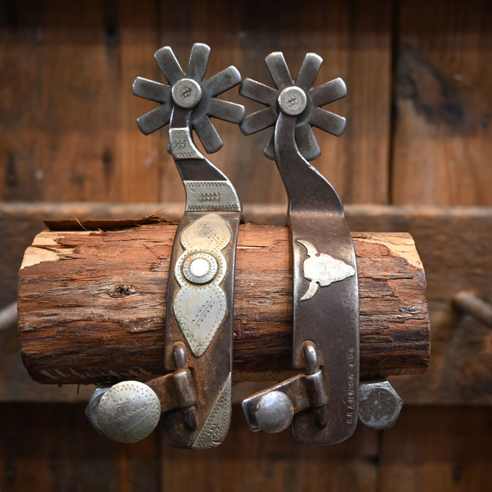 BRANNON #408 Silver Mounted Spurs