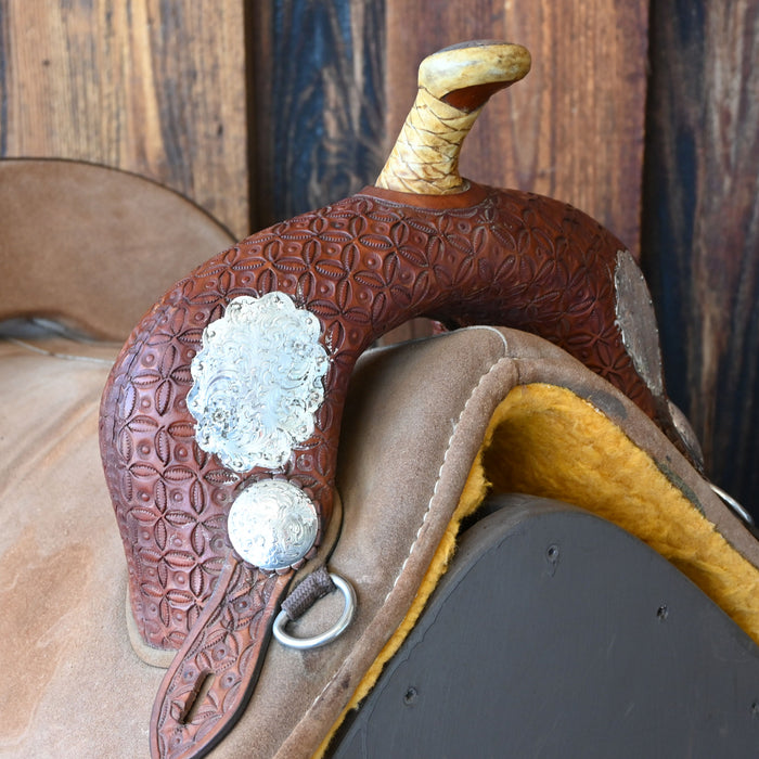 15" USED GENUINE SPORT TREELESS BARREL SADDLE