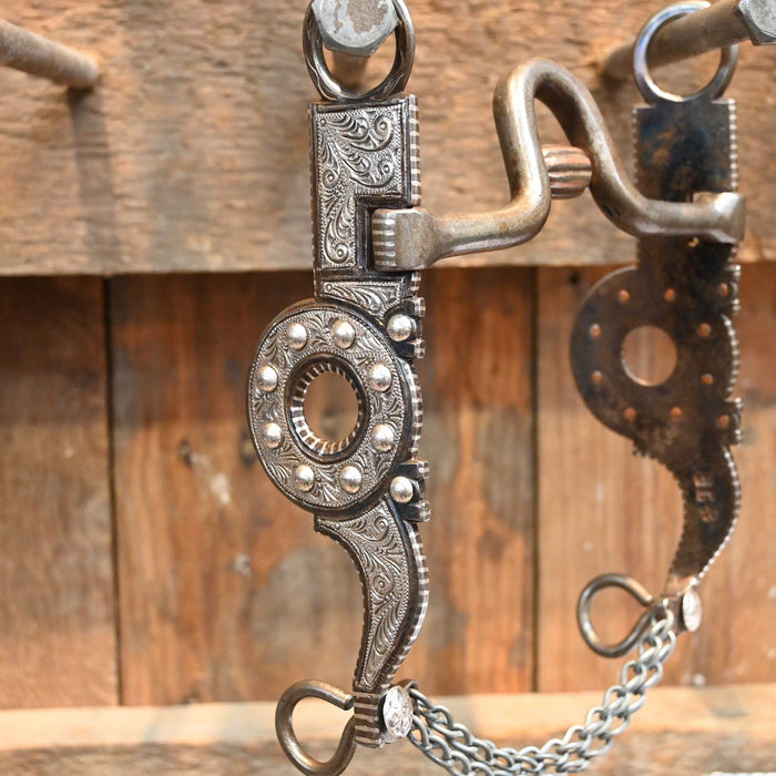 EG* Silver Engraved Port /Cricket Bit