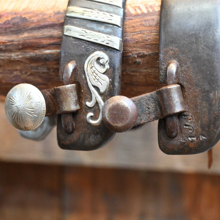 Jason Jarvis Silver Mounted 16pt. Spurs