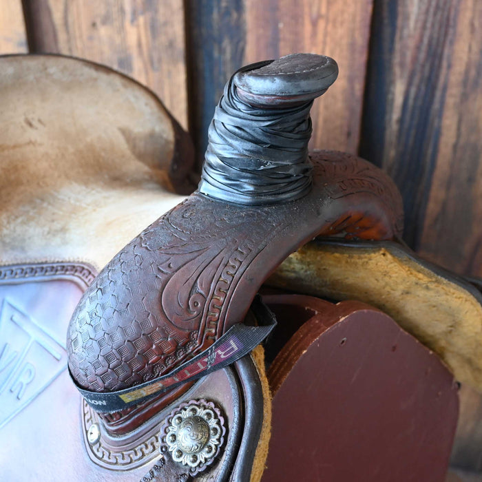 14.5" USED TEXAS TEAM ROPING SADDLE