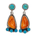 Spiny Oyster and Turquoise Stud Earrings WOMEN - Accessories - Jewelry - Earrings Sunwest Silver