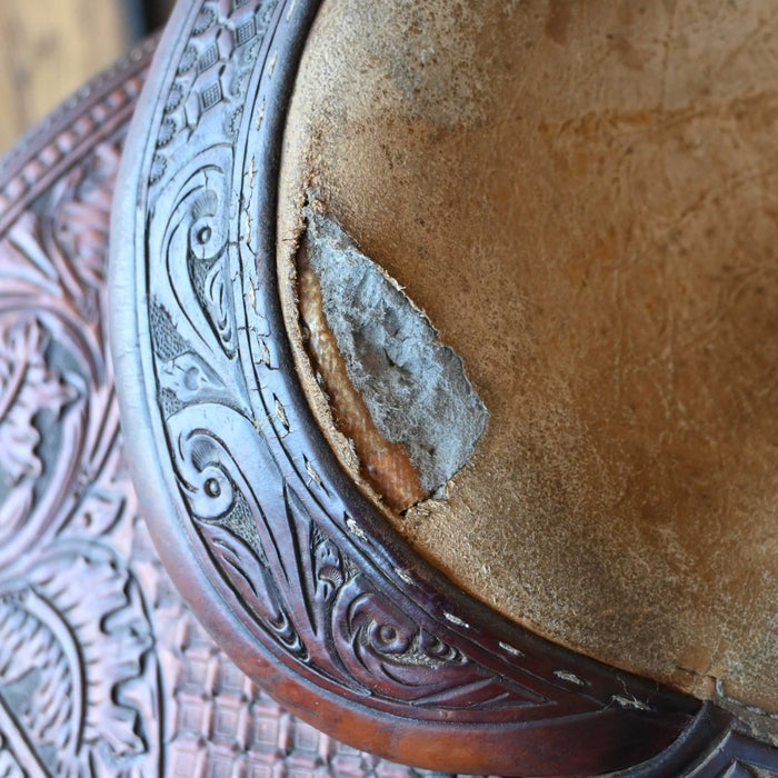 14.5" USED TEXAS TEAM ROPING SADDLE