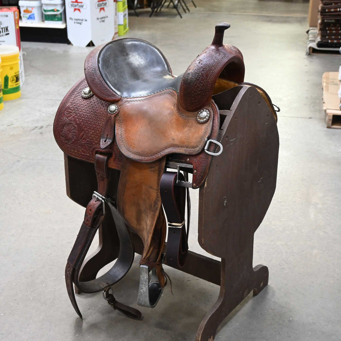 13.5" USED MARTIN CROWN C BARREL SADDLE Saddles - Used Martin Saddlery