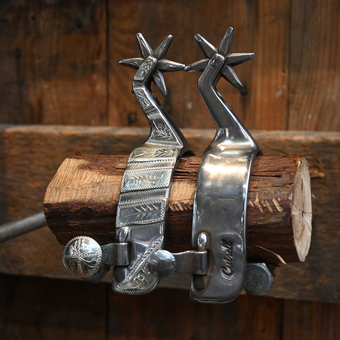 Cutrell Silver Mounted 6pt. Spurs
