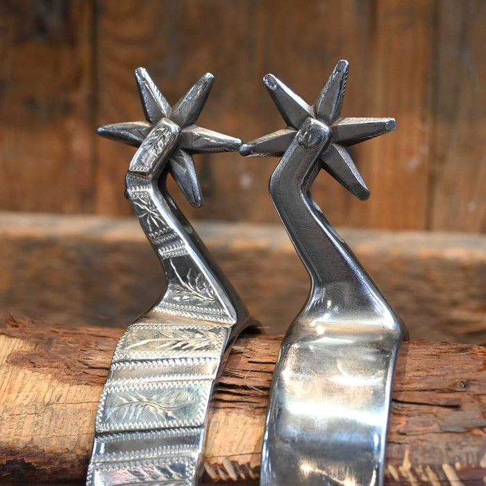 Cutrell Silver Mounted 6pt. Spurs