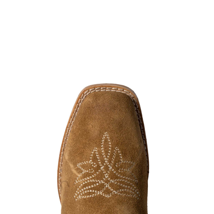 Roper Girl's Square Toe Tan Suede Western Boot KIDS - Footwear - Boots Roper Apparel & Footwear