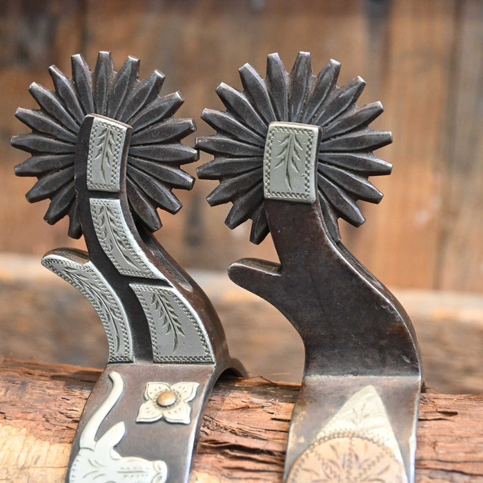 KENNEDY #066 Silver Mounted 20pt. Spurs