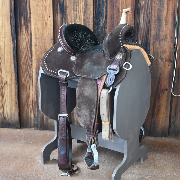 13.5" USED CIRCLE Y ULTIMATE MARTHA JOSEY BARREL SADDLE Saddles - Used Circle Y Saddlery