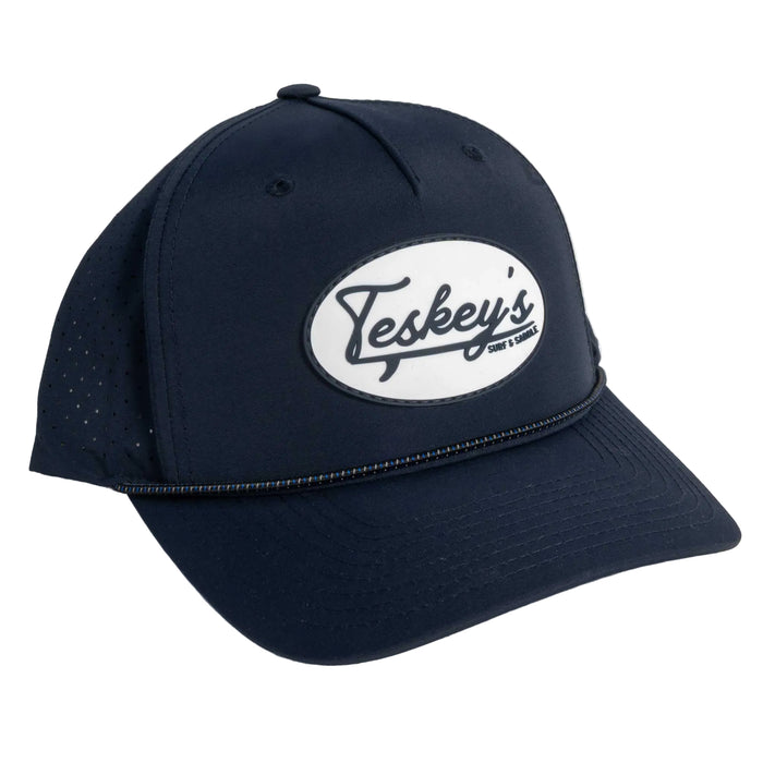 Teskey's Script Surf & Saddle Rope Cap - Navy Midnight/Grey TESKEY'S GEAR - Baseball Caps Teskey's