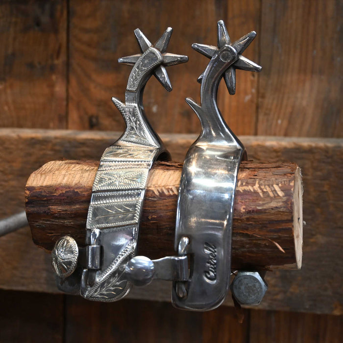 Cutrell Silver Mounted 6pt. Spurs