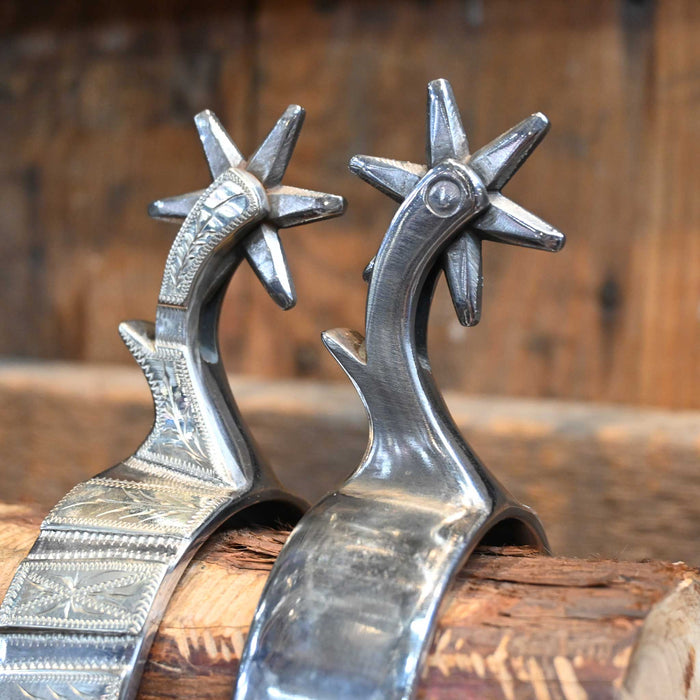 Cutrell Silver Mounted 6pt. Spurs