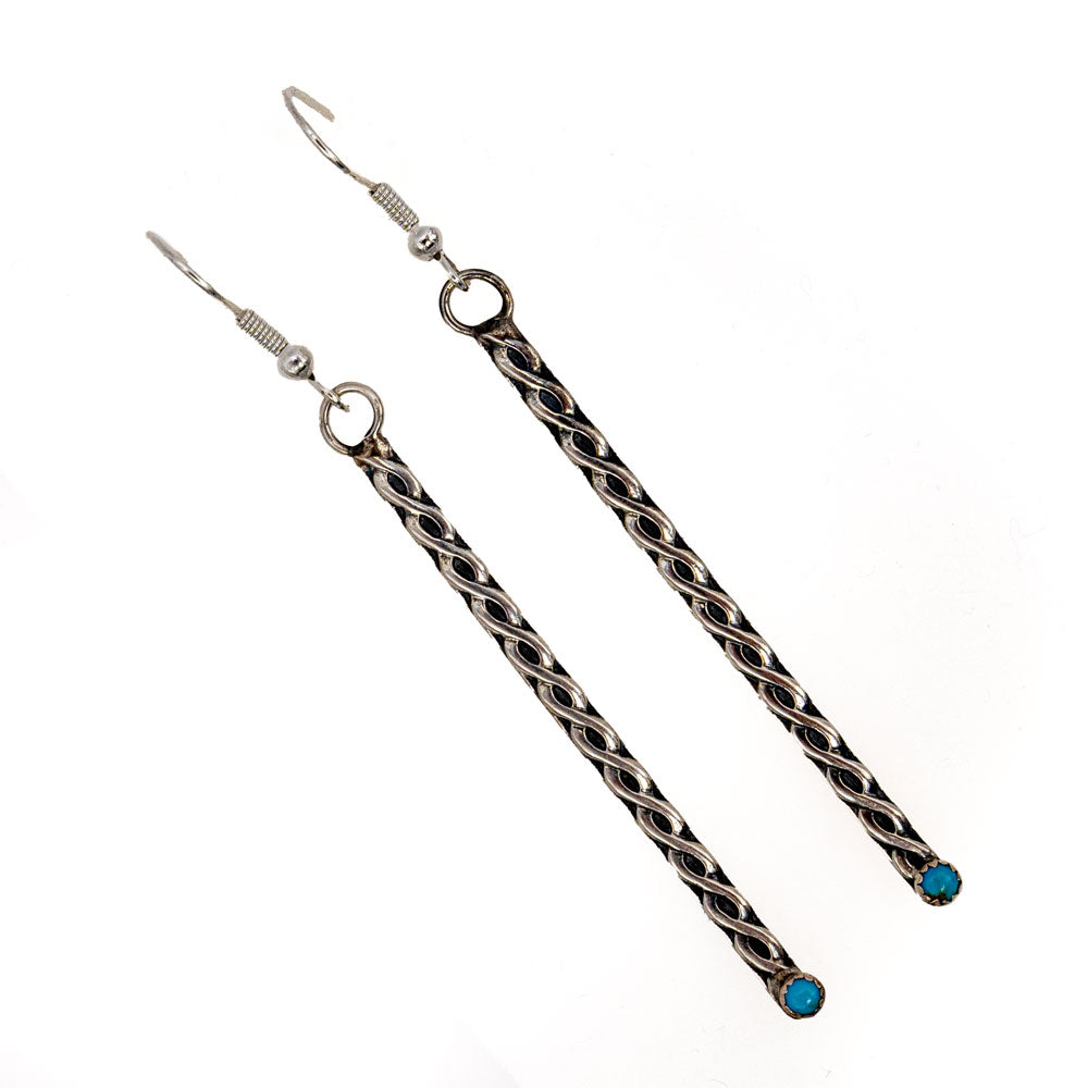 Kingman Turquoise Drop Earrings WOMEN - Accessories - Jewelry - Earrings Sunwest Silver