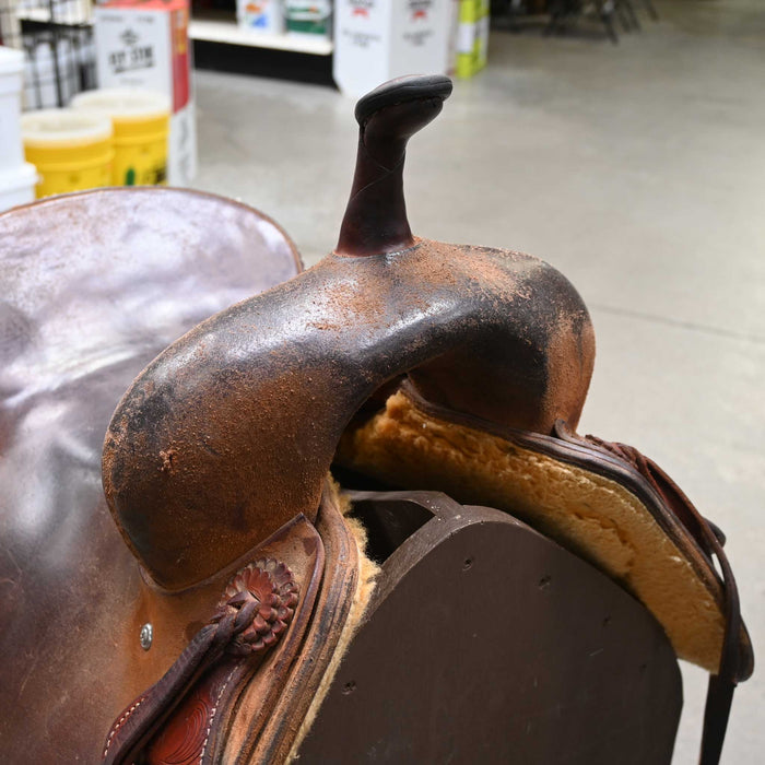16" USED JEFF SMITH CUTTING SADDLE Saddles - Used Jeff Smith