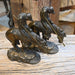 Vintage Little Town Products "End of Trail" Brass Bookends Collectibles Little Town Products