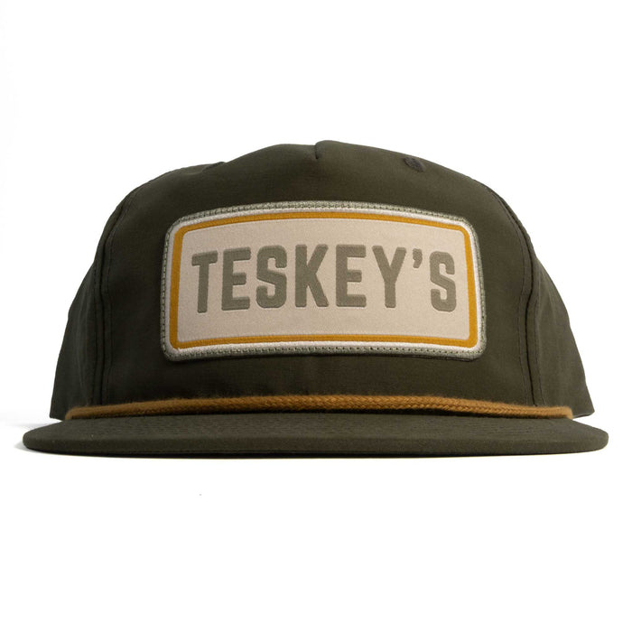 Teskey's Simple Patch Rope Cap - Loden/Gold TESKEY'S GEAR - Baseball Caps Teskey's
