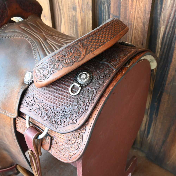 14.5" USED ALLEN RANCH SADDLE Saddles - Used Allen's Saddlery