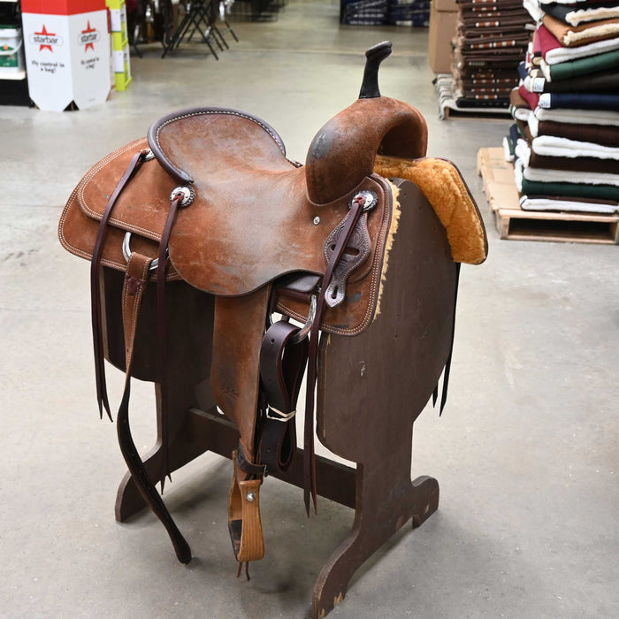 16" USED JEFF SMITH CUTTING SADDLE Saddles - Used Jeff Smith
