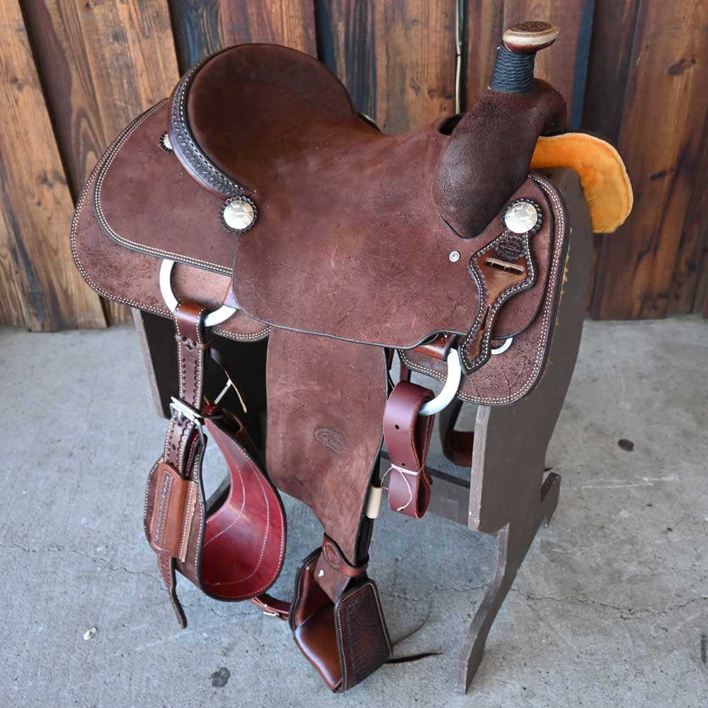 15.5" TESKEY'S ROPING SADDLE Saddles TESKEY'S SADDLERY LLC   