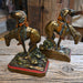 Vintage "End of Trail" Painted Brass Bookends Collectibles MISC