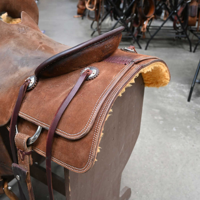 16" USED JEFF SMITH CUTTING SADDLE Saddles - Used Jeff Smith
