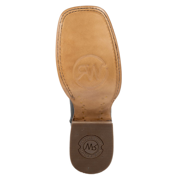 RW Ranch Men's Mocha Cowhide Western Square Toe Boot MEN - Clothing - Shirts - Short Sleeve R Watson