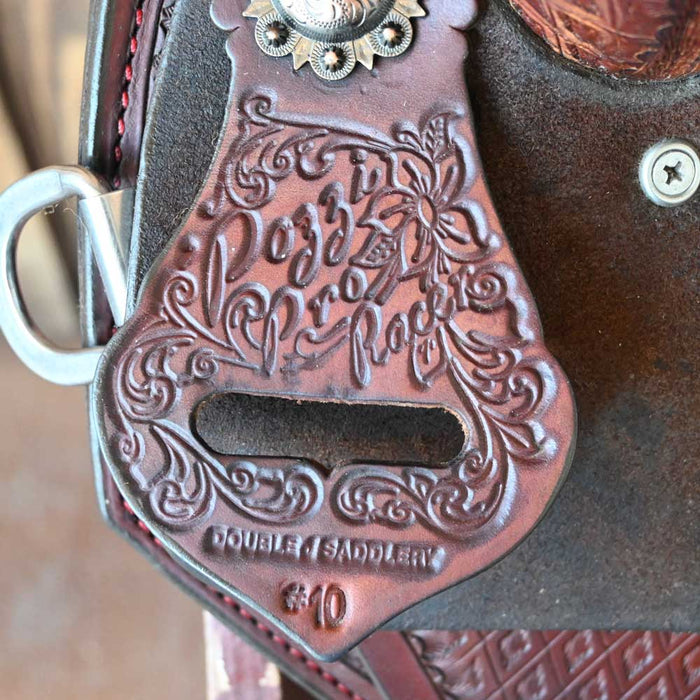 14.5" USED DOUBLE J POZZI PRO BARREL SADDLE Saddles - Used DOUBLE J SADDLERY