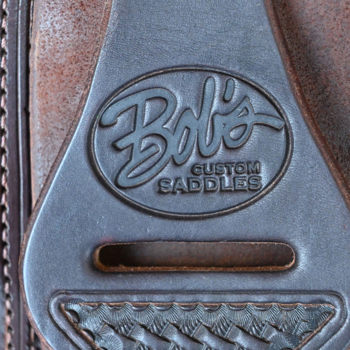 16.5" USED BOB'S CUSTOM CUTTING SADDLE Saddles - Used BOBS CUSTOMS