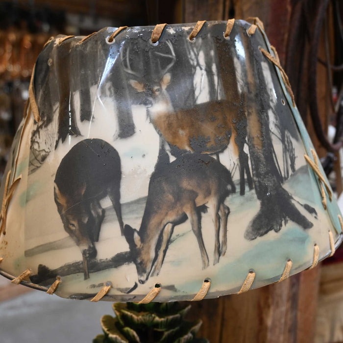Vintage Ceramic Rare Deer Camp Lamp Collectibles MISC