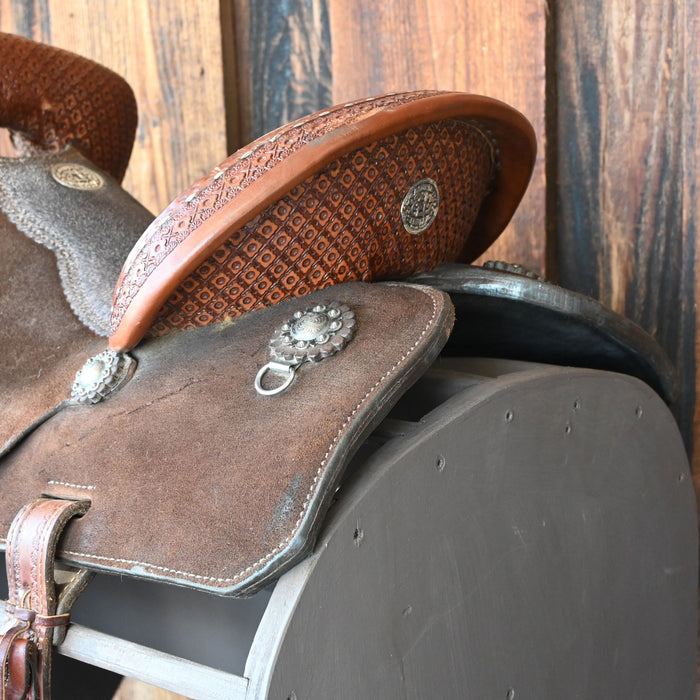13.5" USED DOUBLE J THE LEGEND BARREL SADDLE
