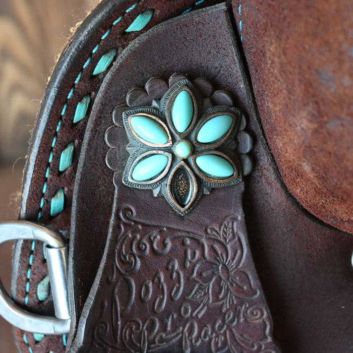 15" USED DOUBLE J POZZI PRO BARREL SADDLE Saddles - Used DOUBLE J SADDLERY