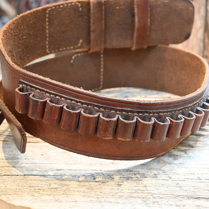 Handmade Tooled Ammo Belt