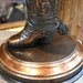Vintage Copper Western Boot Lamp w/Shade Collectibles MISC