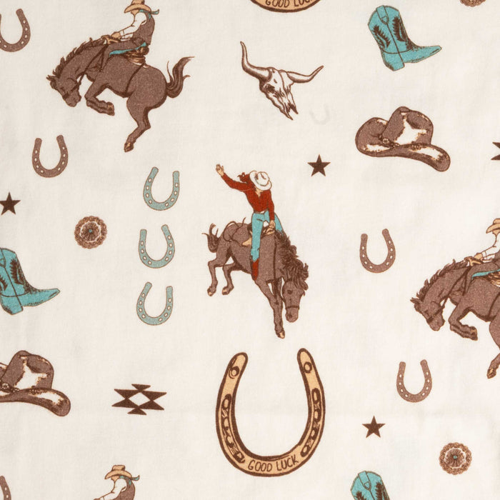 Rock & Roll Denim Girl's Natural Conversational Western Graphic Tee