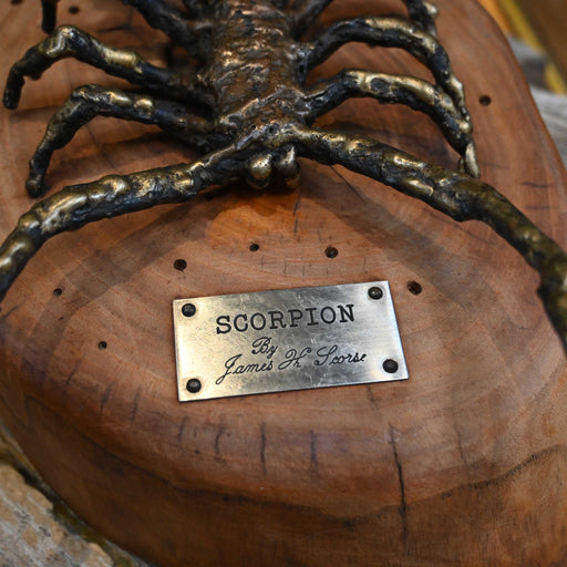 Handmade by James H.Scorse Vintage Bronze Finish Scorpion Statue Collectibles Teskey's