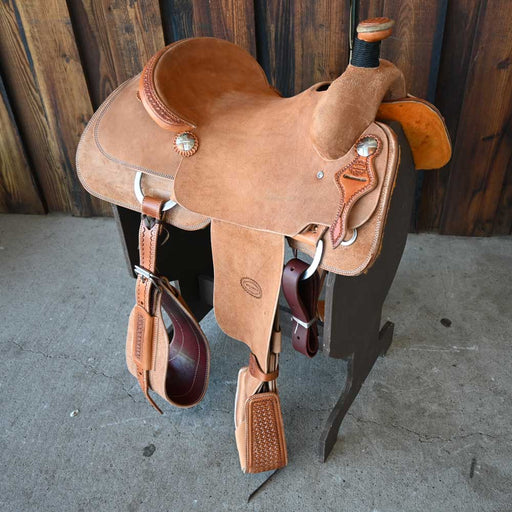 16" TESKEY'S ROPING SADDLE Saddles - New Teskey's Saddlery