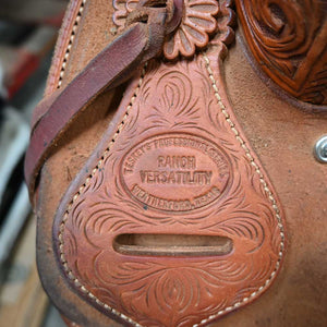 15.5" USED TESKEY'S RANCH VERSATILITY SADDLE Saddles TESKEY'S SADDLERY LLC   