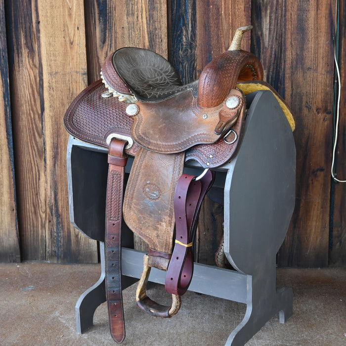 14" USED BILLY COOK BARREL SADDLE Saddles - Used Billy Cook