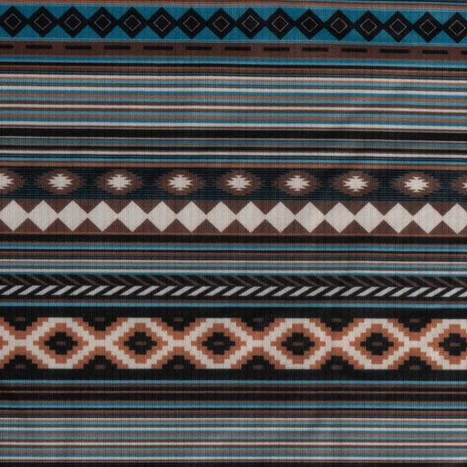 Rock & Roll Men's Teal Aztec Stripe Polo Shirt MEN - Clothing - Shirts - Short Sleeve Panhandle