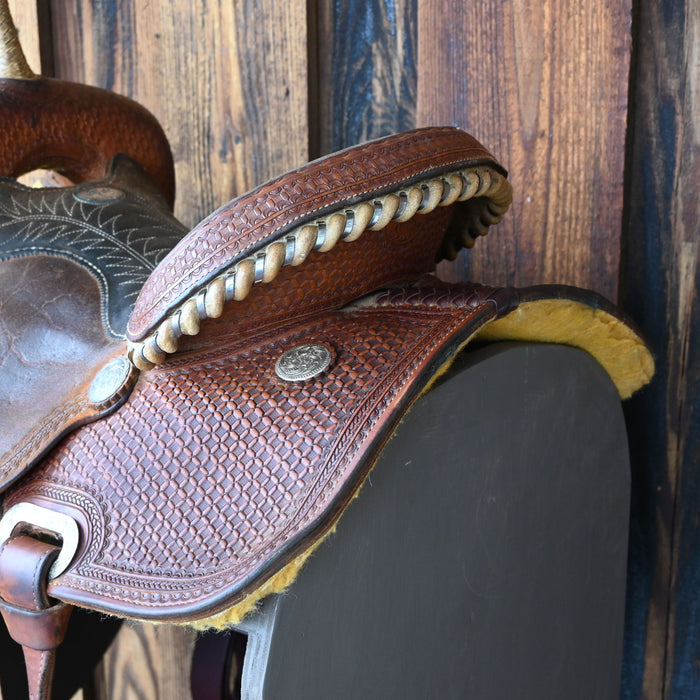 14" USED BILLY COOK BARREL SADDLE Saddles - Used Billy Cook
