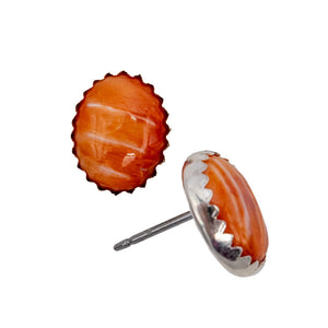 Spiny Oyster Stud Earrings WOMEN - Accessories - Jewelry - Earrings Sunwest Silver