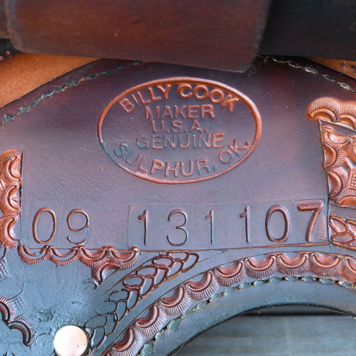 14" USED BILLY COOK BARREL SADDLE Saddles - Used Billy Cook
