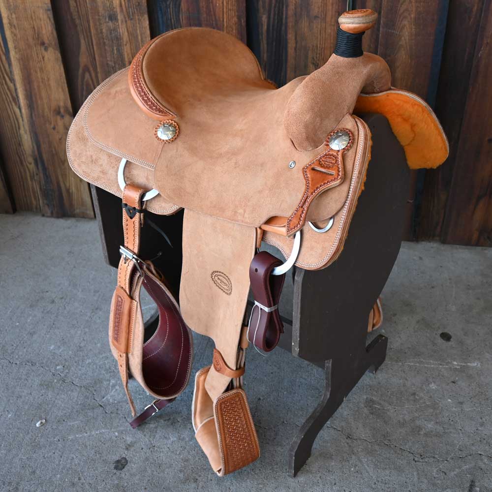 15.5" TESKEY'S ROPING SADDLE Saddles TESKEY'S SADDLERY LLC   