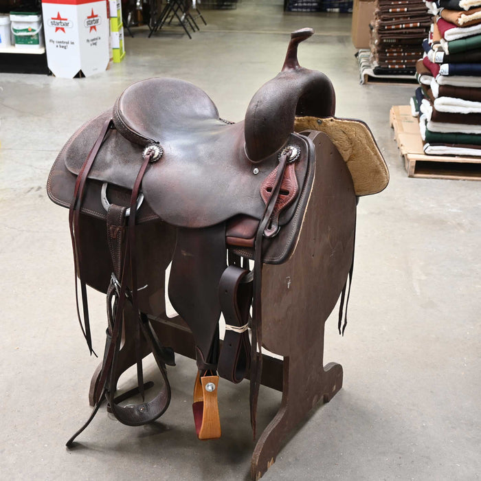 15.5" USED JEFF SMITH CUTTING SADDLE
