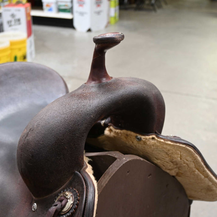15.5" USED JEFF SMITH CUTTING SADDLE
